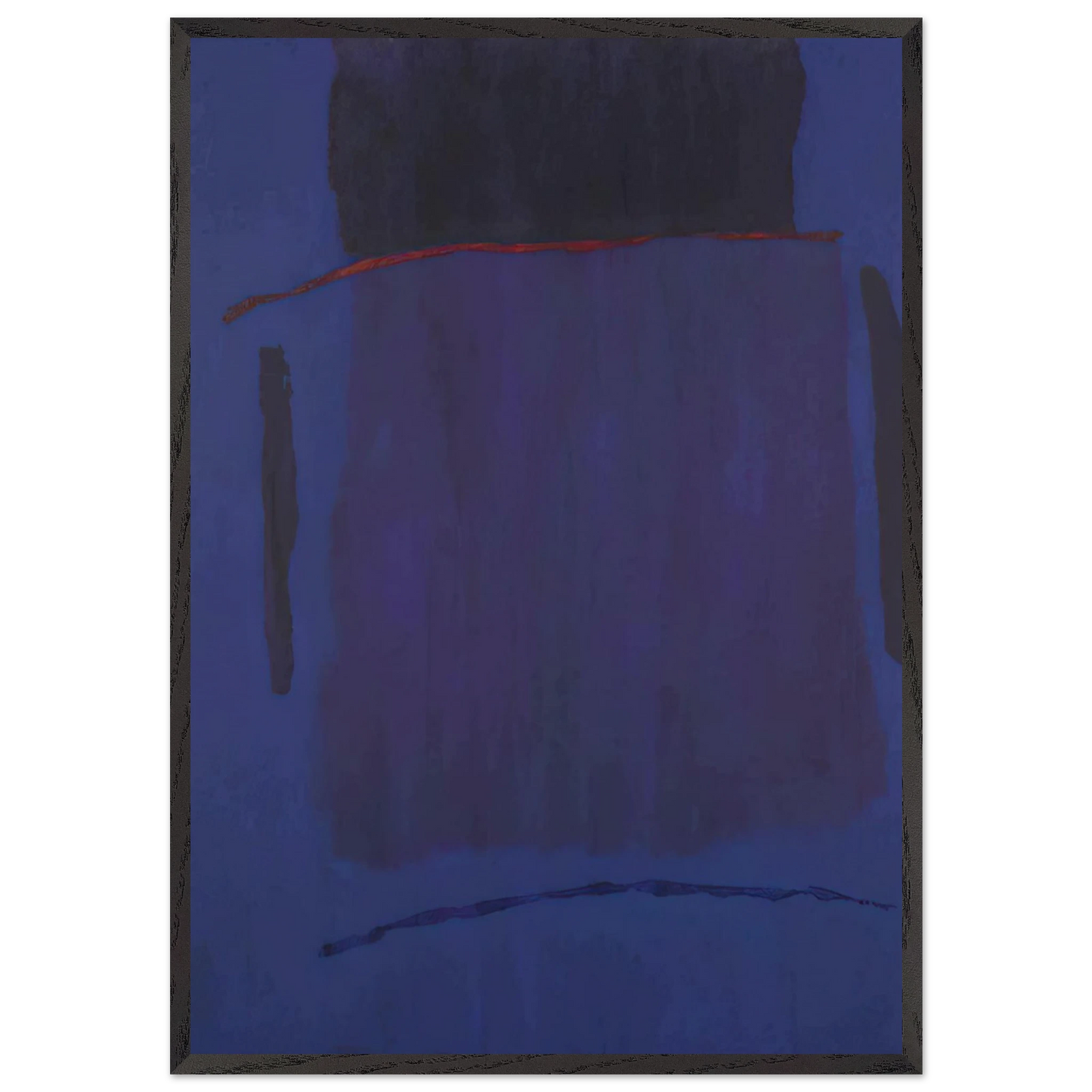 Infinity Field Lefkada Series 3 - 1979 - Theodoros Stamos 70x100 cm / 28x40 inches Framed Art Print – Black Wooden Frame