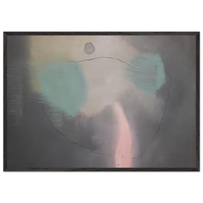 What the Wind Does - 1947 - Theodoros Stamos 70x100 cm / 28x40 inches Framed Art Print – Black Wooden Frame