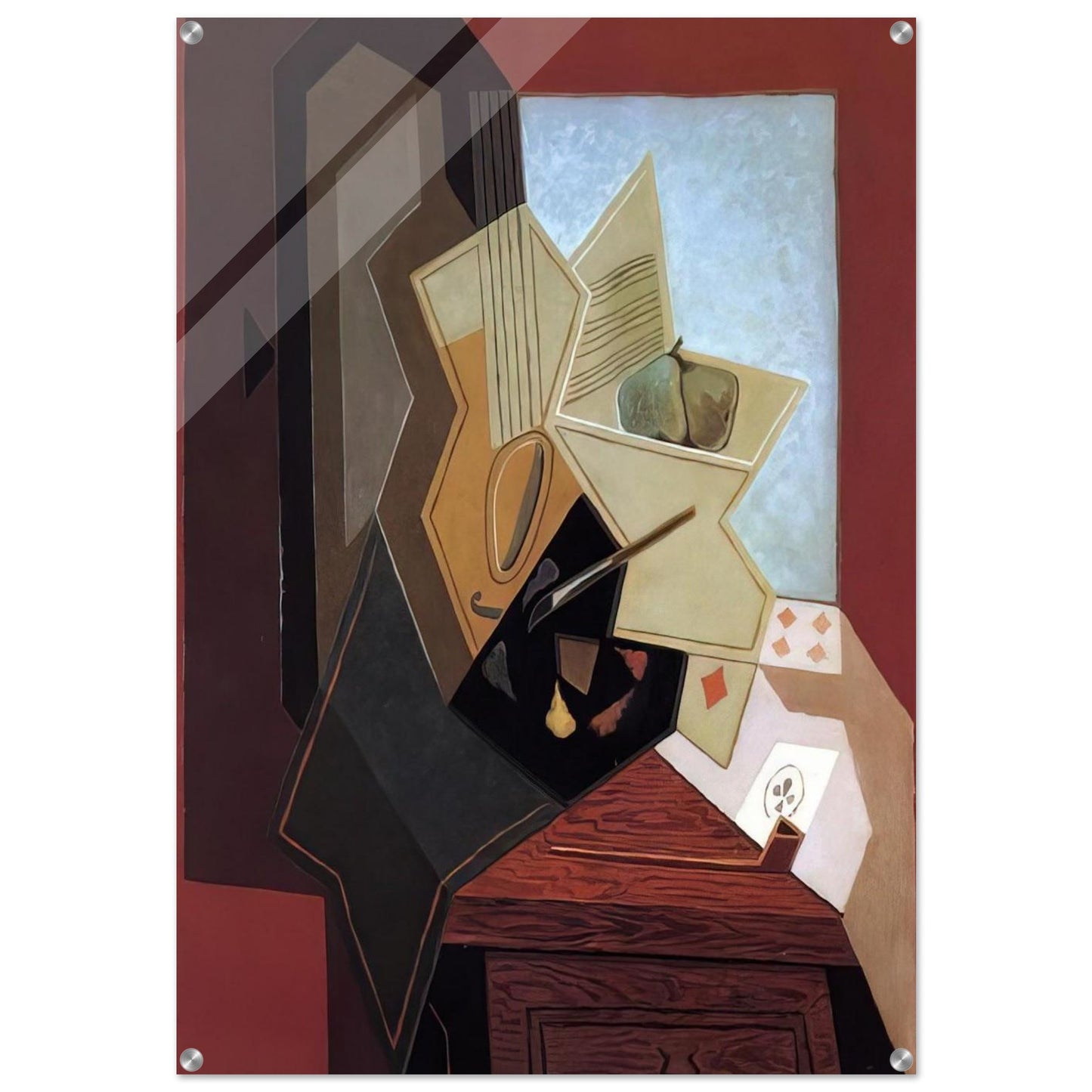 THE PAINTER S WINDOW 1925 - Juan Gris Acrylic Print - 70x100 cm / 28x40″ inches