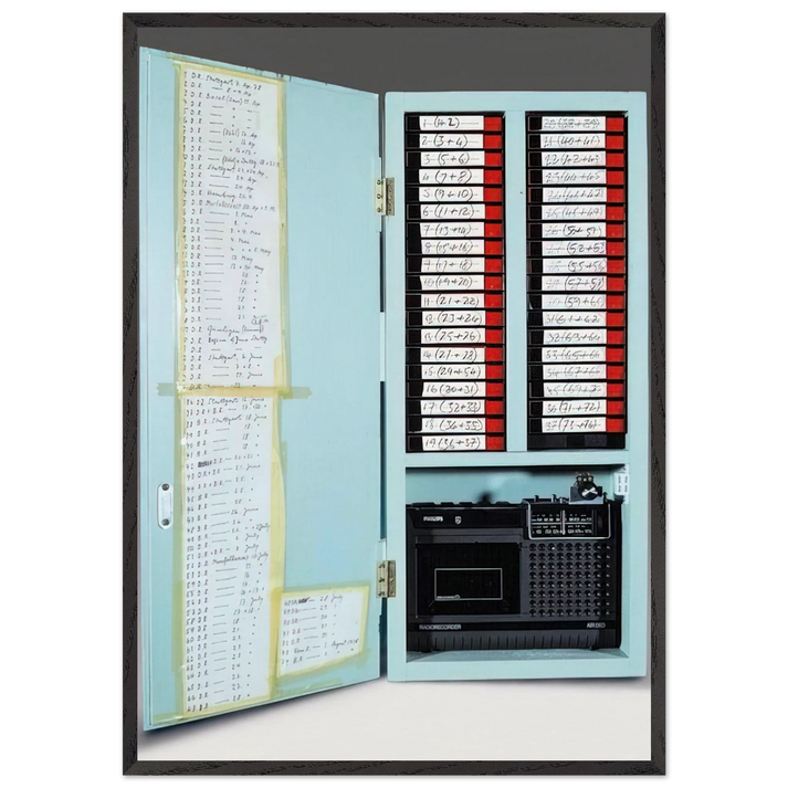 Lorelei The Long Distance Sonata - 1978 - Dieter Roth 70x100 cm / 28x40 inches Framed Art Print – Black Wooden Frame