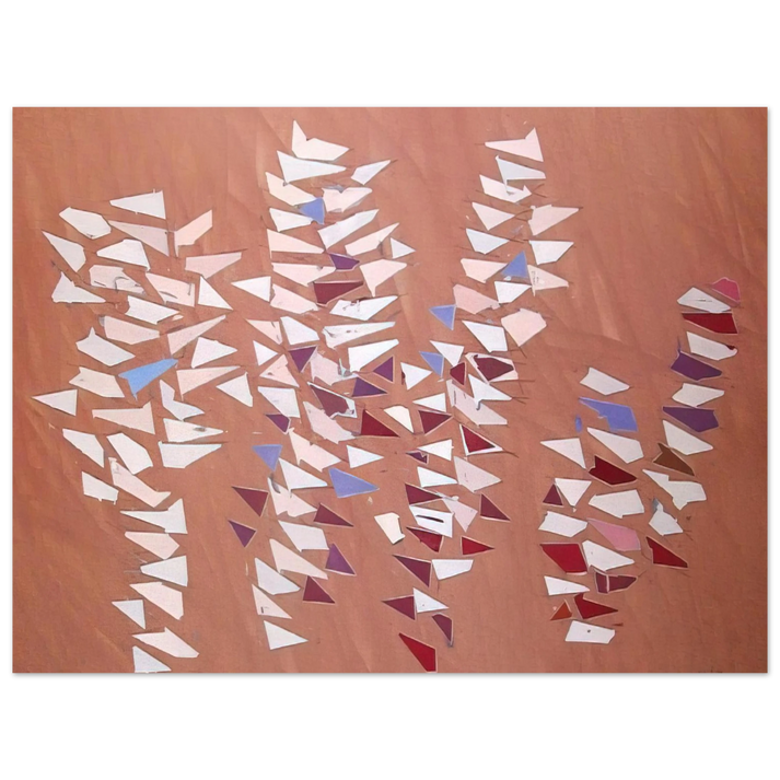 Robert Goodnough - On Gray Pink - 1988 75x100 cm / 30x40inches Fine Art Poster