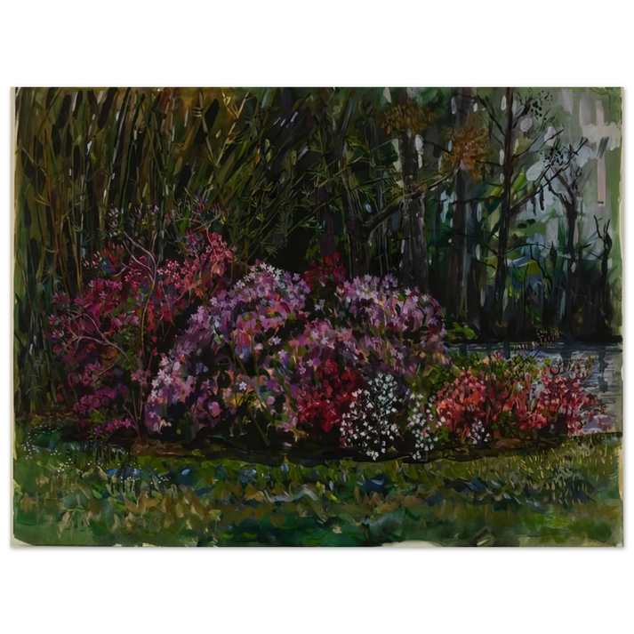 Ivan Albright - ALICIA S AZALEAS ON ST MARY S RIVER 75x100 cm / 30x40inches Fine Art Poster