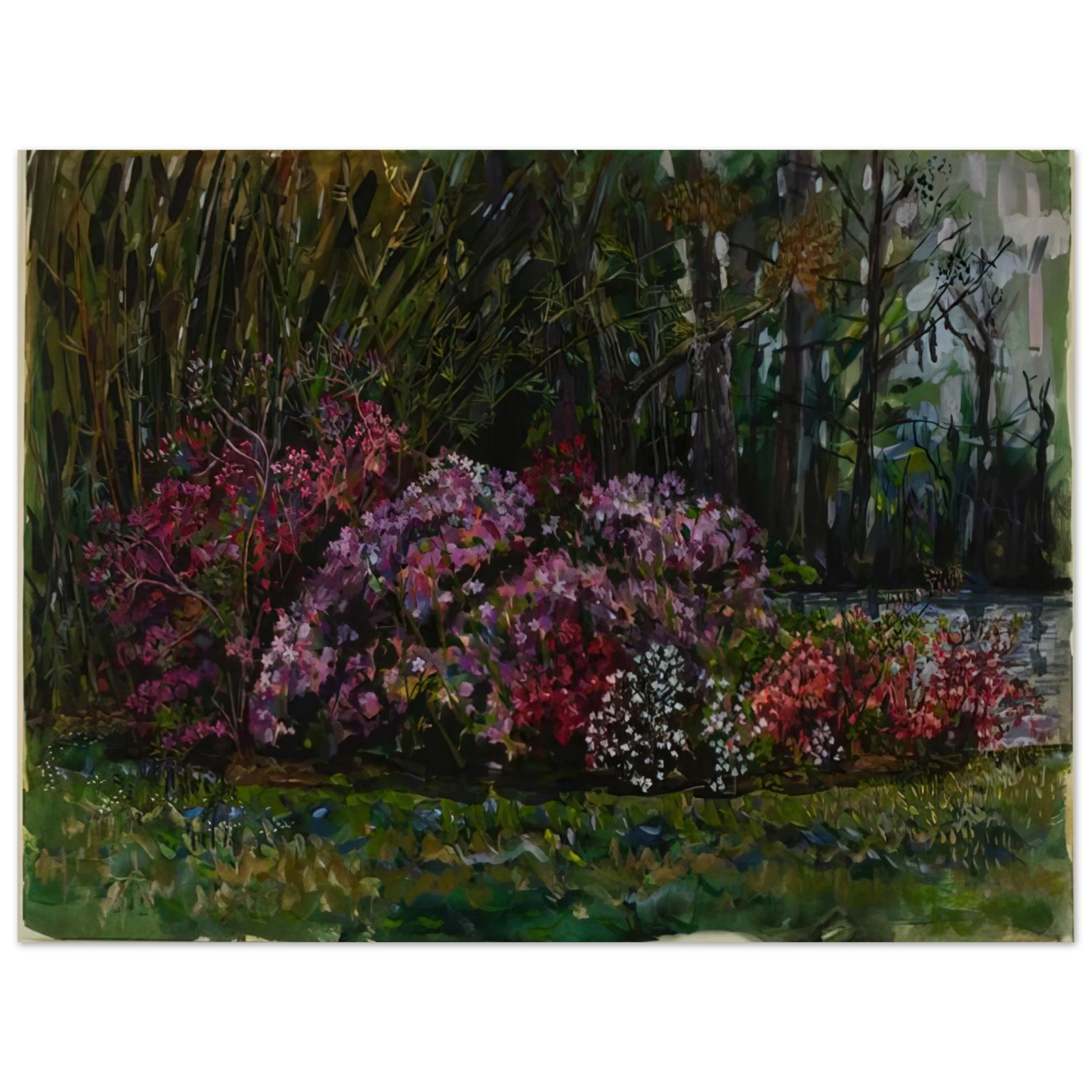 Ivan Albright - ALICIA S AZALEAS ON ST MARY S RIVER Fine Art Poster - Default Title