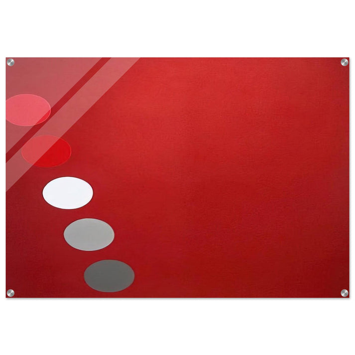 Phased Red - 1965 - Thomas Downing Acrylic Print - 70x100 cm / 28x40″ inches