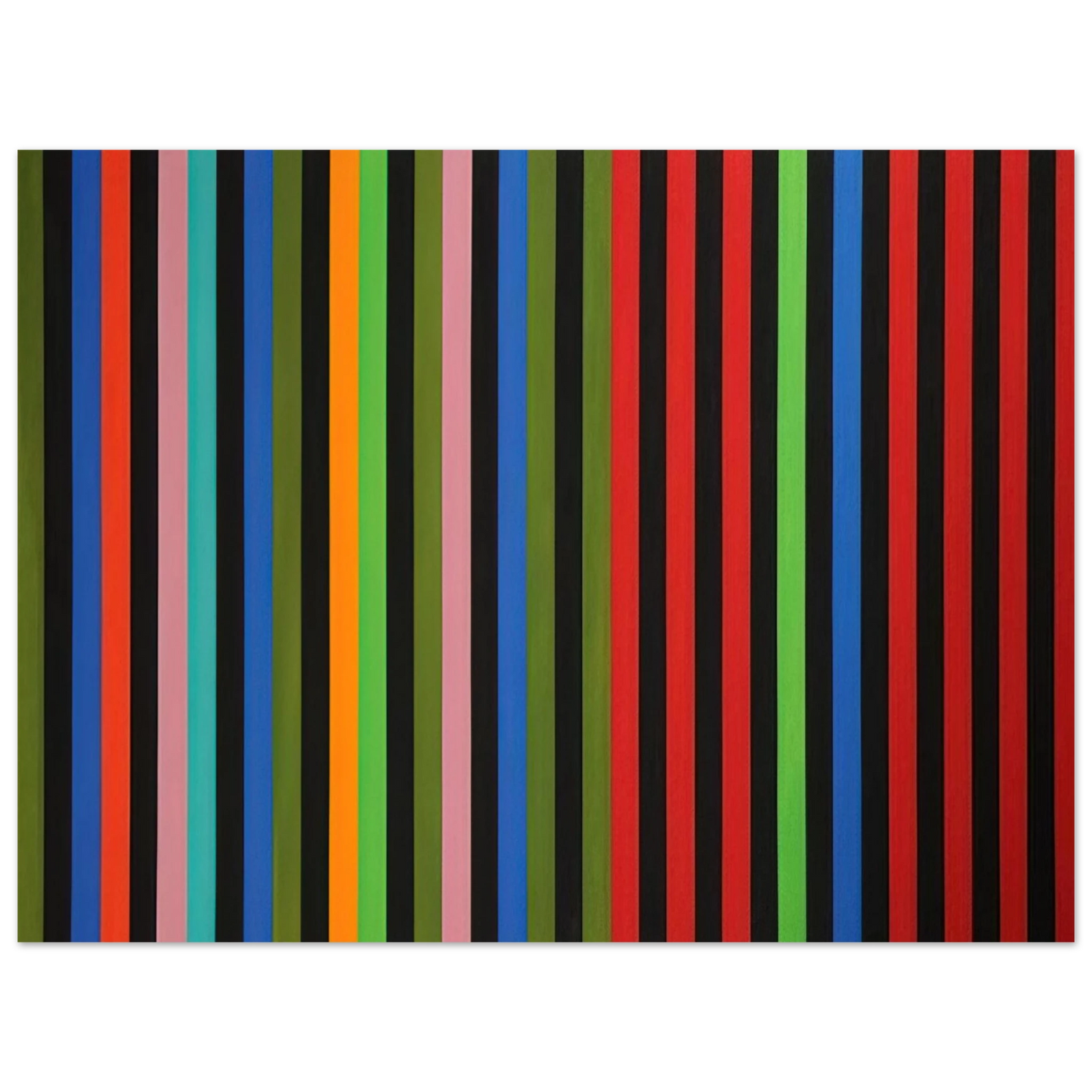 Gene Davis - Firebox - 1964 Fine Art Poster - Default Title