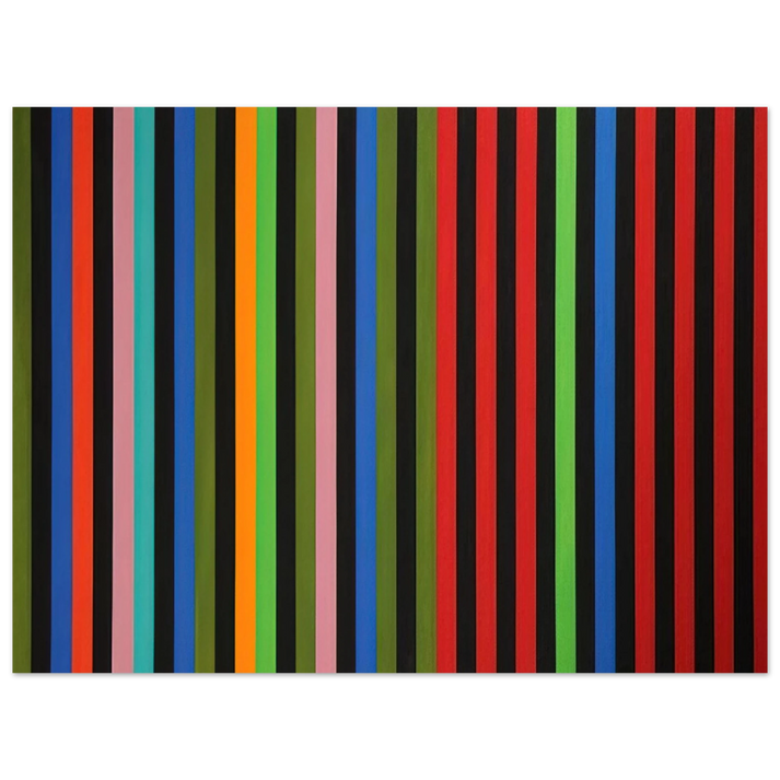 Gene Davis - Firebox - 1964 75x100 cm / 30x40inches Fine Art Poster