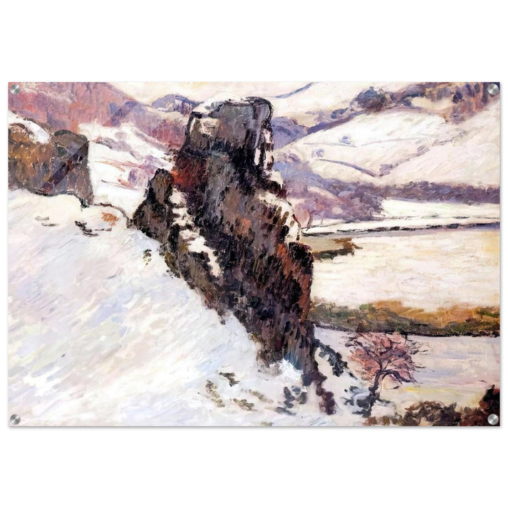 Creuse under the snow - 1890 - Armand Guillaumin Acrylic Print - 70x100 cm / 28x40″ inches | Armand Guillaumin Wall Art | Armand Guillaumin Prints