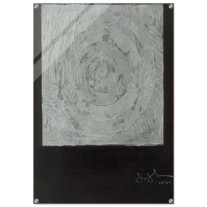 WHITE TARGET 1969 - Jasper Johns Acrylic Print - 70x100 cm / 28x40″ inches