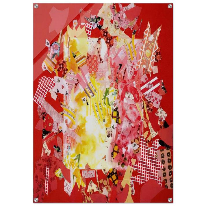 Explode - 1972 - Miriam Schapiro Acrylic Print - 70x100 cm / 28x40″ inches | Miriam Schapiro Wall Art | Miriam Schapiro Prints