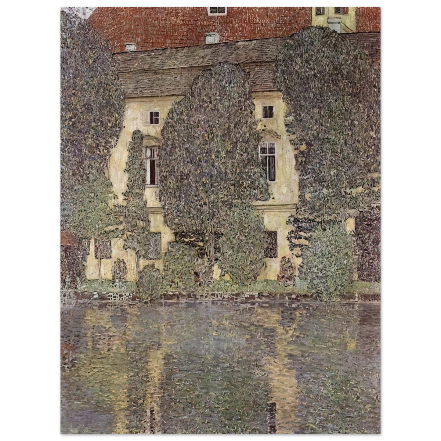 Gustav Klimt - THE SCHLOSS KAMMER ON THE ATTERSEE III 1910 Fine Art Poster - Default Title