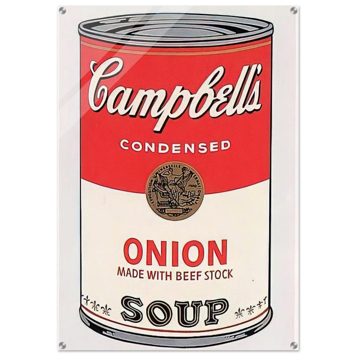 Campbell's Soup Can onion - Andy Warhol Acrylic Print - 70x100 cm / 28x40″ inches
