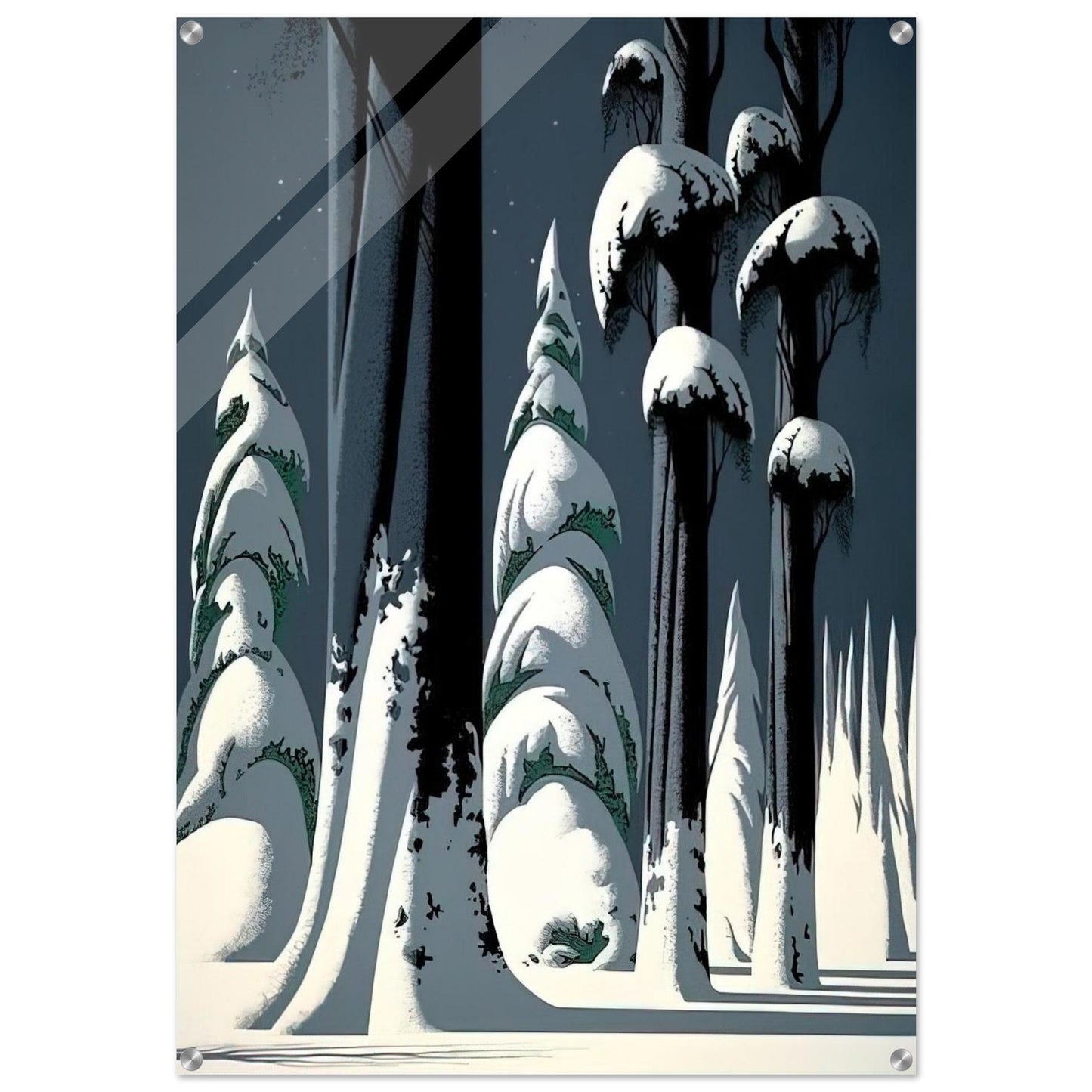 Yosemite - Eyvind Earle Acrylic Print - 70x100 cm / 28x40″ inches | Eyvind Earle Wall Art | Eyvind Earle Prints