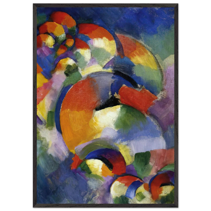 Cosmic Synchromy - 1914 - Morgan Russell 70x100 cm / 28x40 inches Framed Art Print – Black Wooden Frame