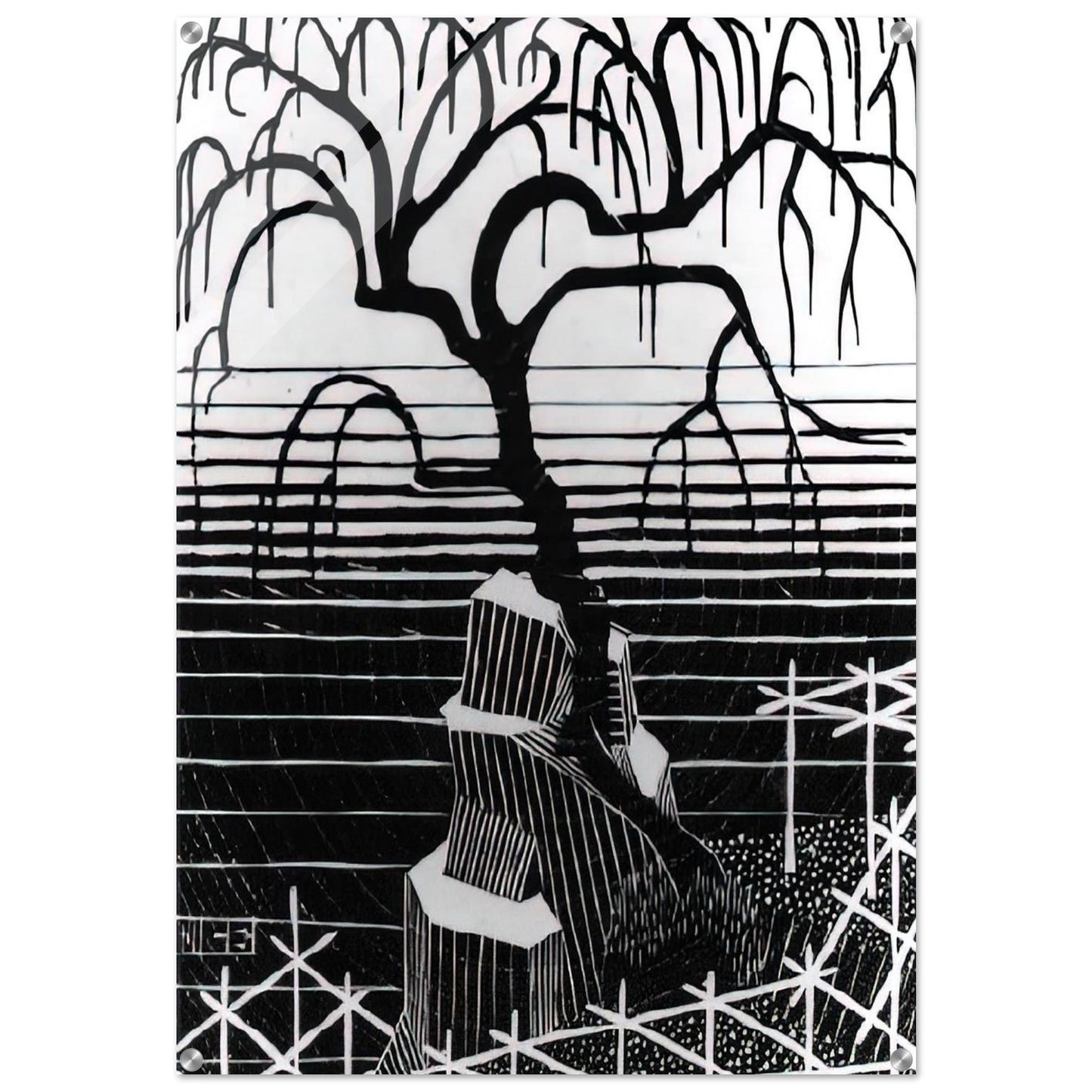 TREE 1926 - MC Escher Acrylic Print - 70x100 cm / 28x40″ inches | Maurits Cornelis Escher Prints