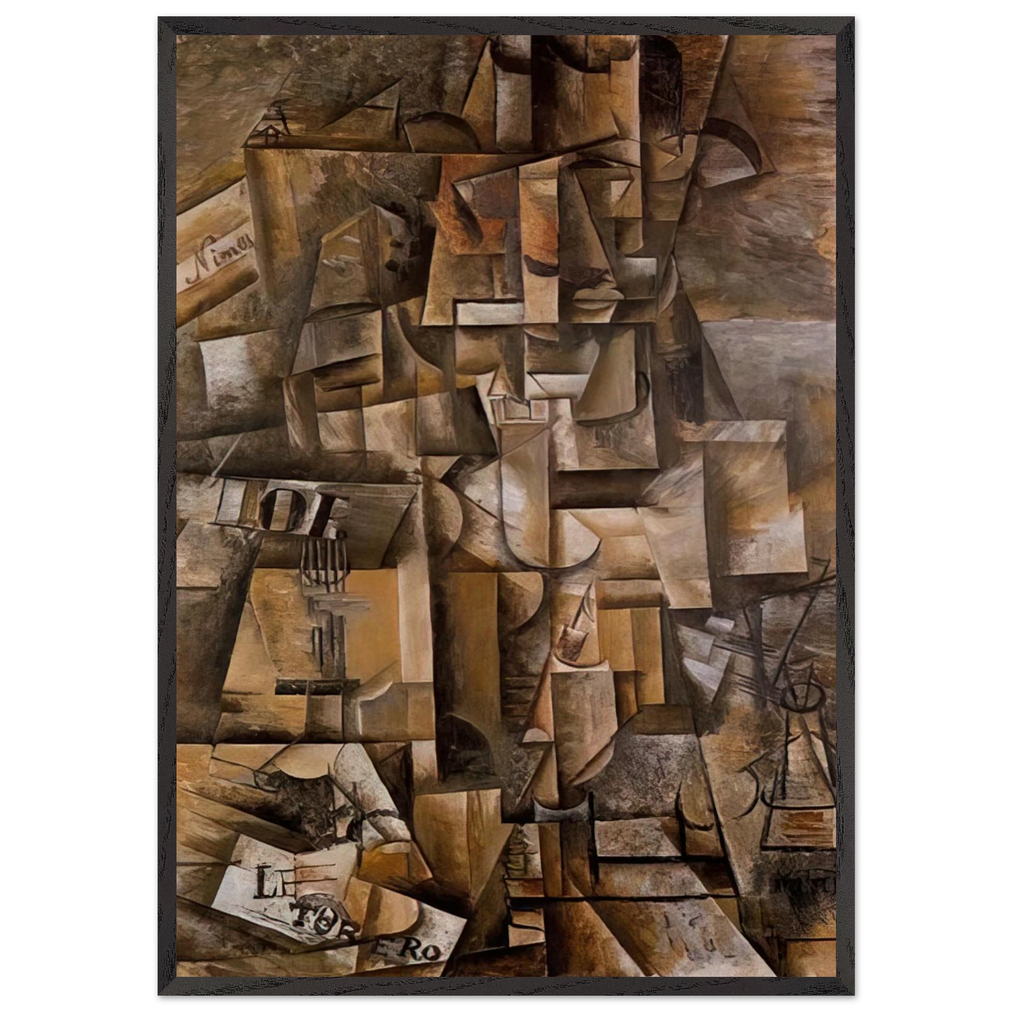 The aficionado The torero - Pablo Picasso 70x100 cm / 28x40 inches Framed Art Print – Black Wooden Frame