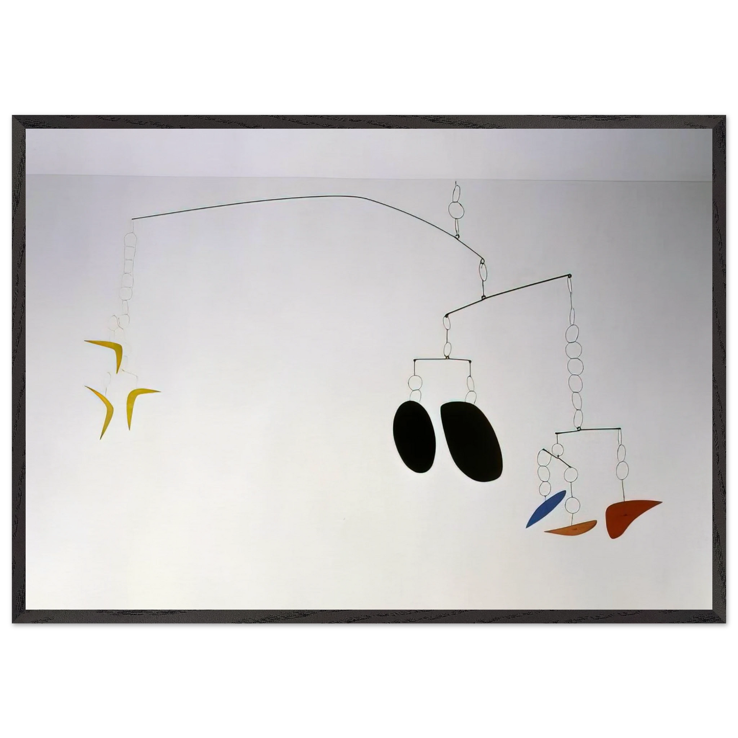 BOOMERANGS 1941 0 - Alexander Calder 70x100 cm / 28x40 inches Framed Art Print – Black Wooden Frame