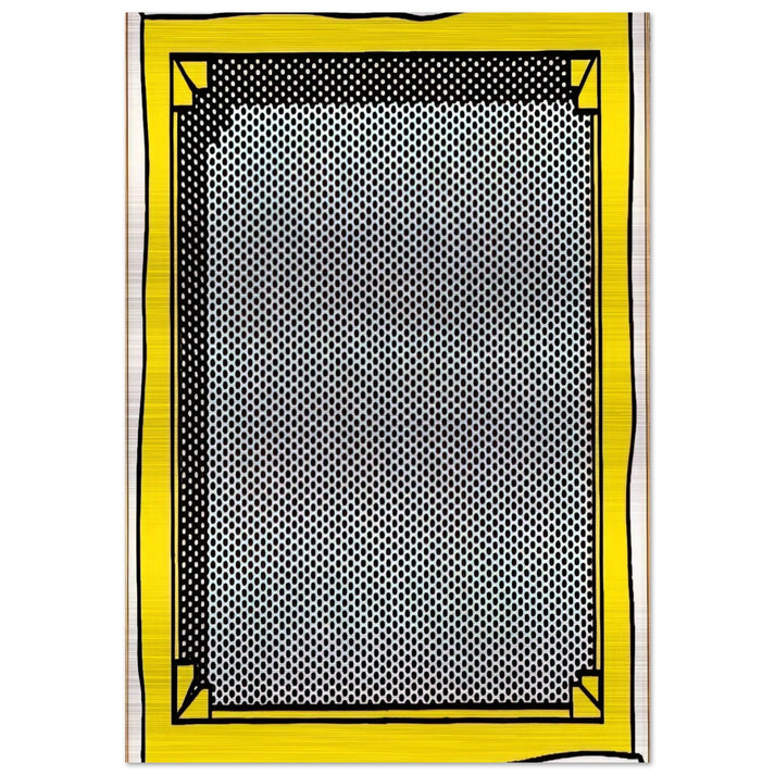 STRETCHER FRAME - Roy Lichtenstein Brushed Aluminum Print - 70x100 cm / 28x40 inches | Roy Lichtenstein Aluminum Print | Roy Lichtenstein Prints