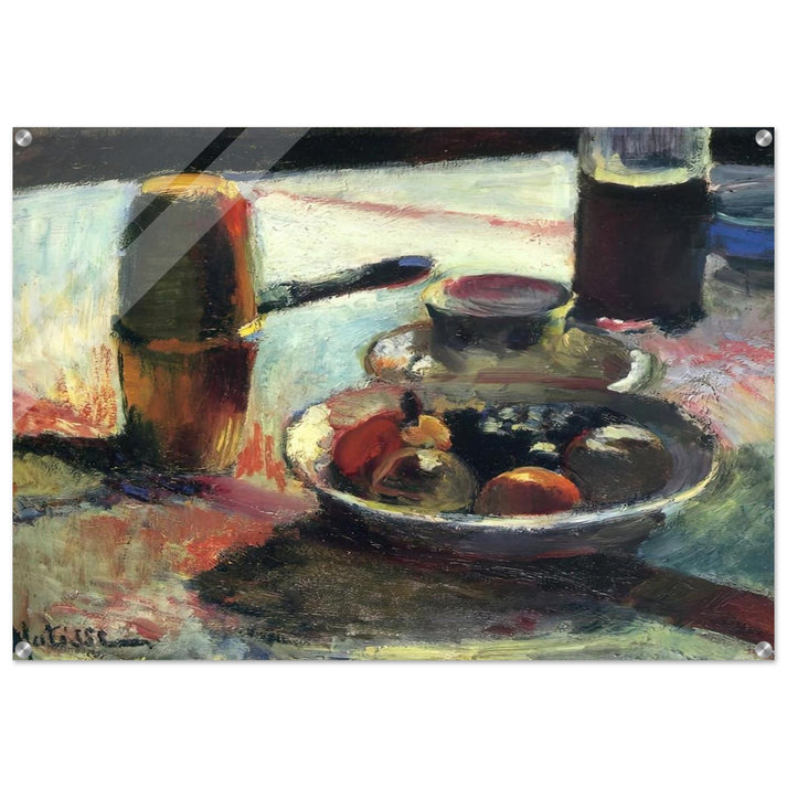 FRUIT AND COFFEE POT - Henri Matisse Acrylic Print - 70x100 cm / 28x40″ inches | Henri Matisse Wall Art | Henri Matisse Prints