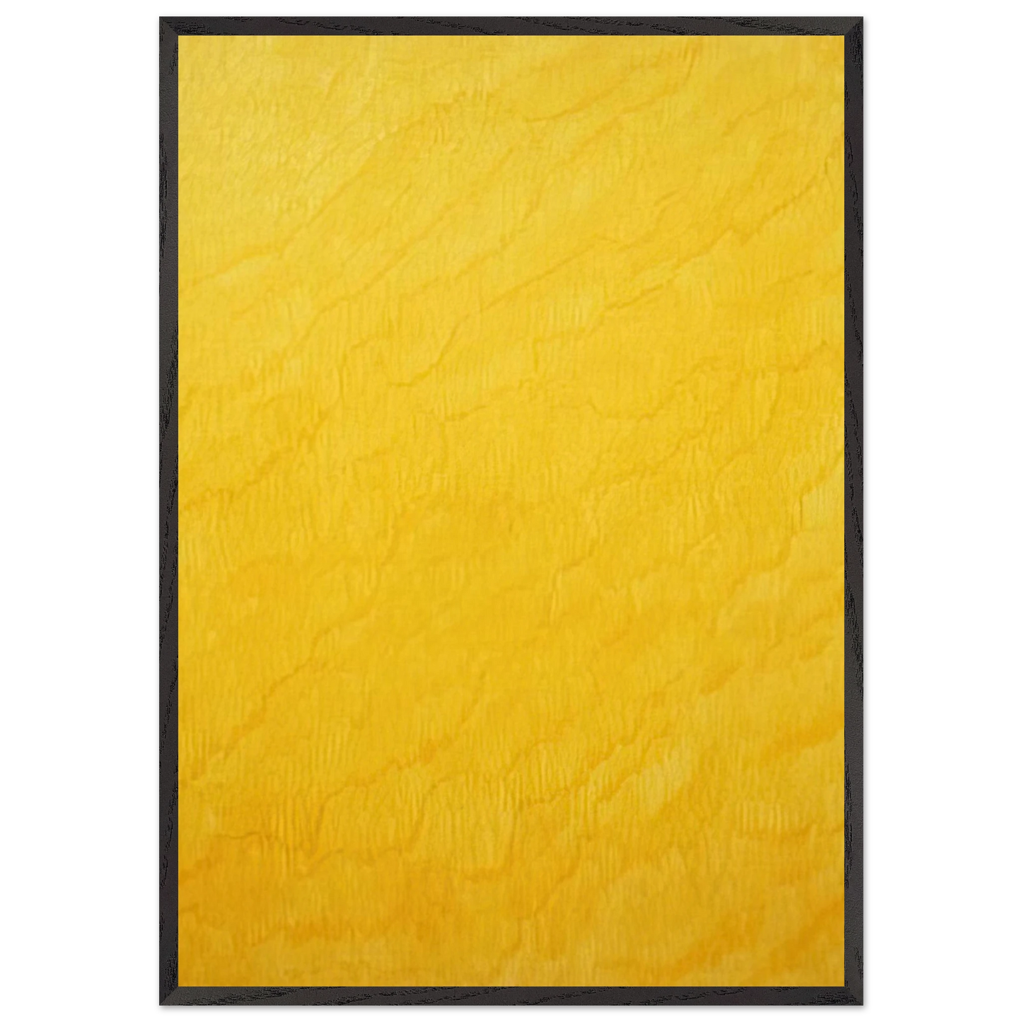 Indian Yellow - Marcia Hafif 70x100 cm / 28x40 inches Framed Art Print – Black Wooden Frame