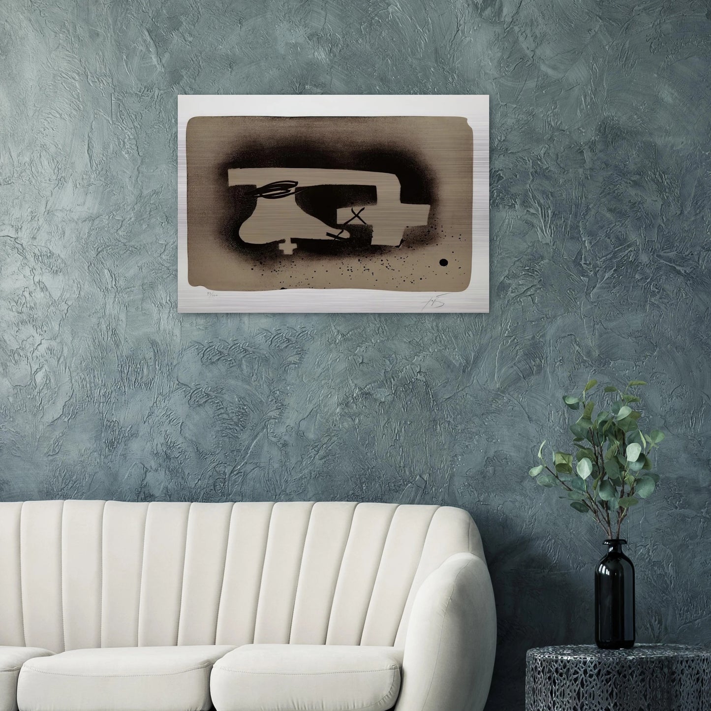 ERINNERUNGEN I 1988 - Antoni Tapies Brushed Aluminum Print - 70x100 cm / 28x40 inches | Antoni Tapies Aluminum Print | Antoni Tapies Prints