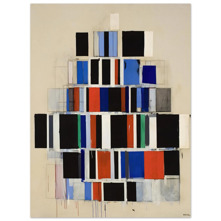 Robert Goodnough - Large Rectangles Large - 1965 75x100 cm / 30x40inches Fine Art Poster