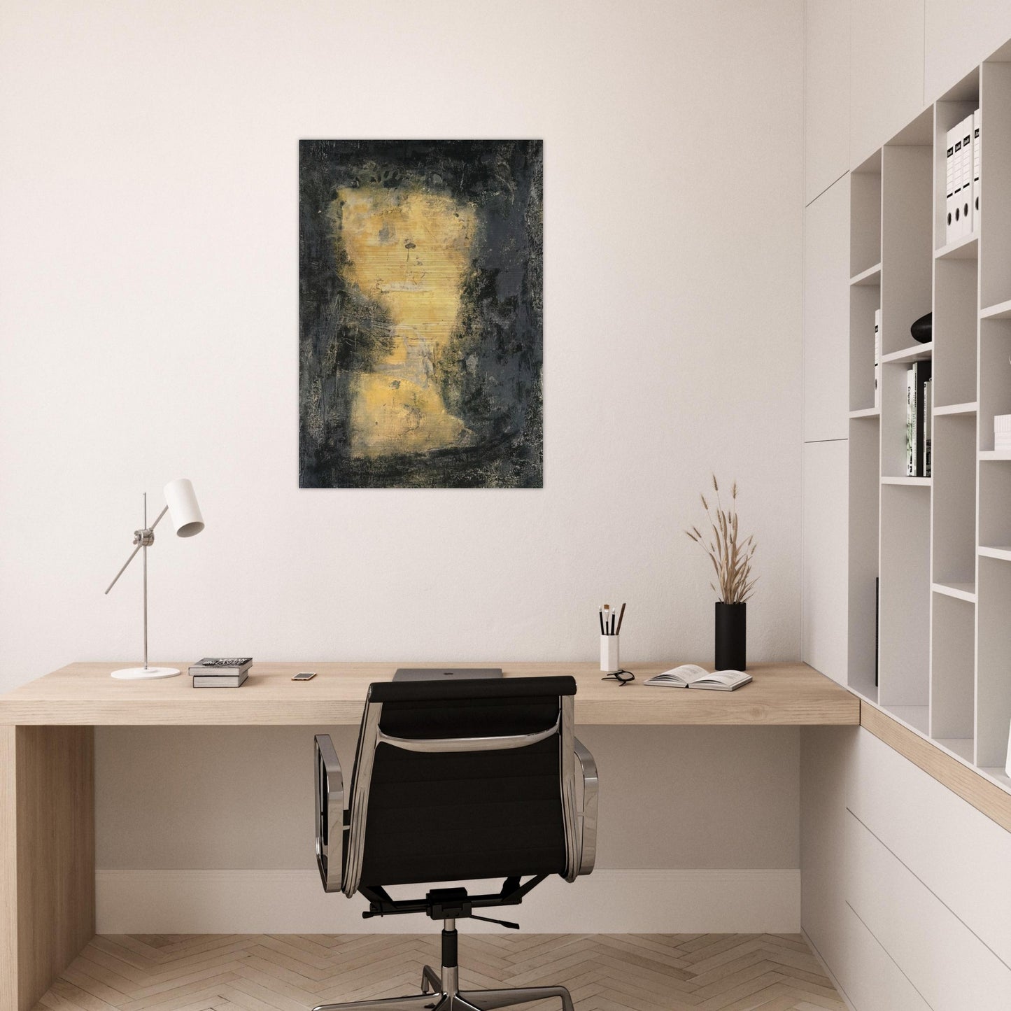 Bolo - Tachisme - Emil Schumacher Brushed Aluminum Print - 70x100 cm / 28x40 inches | Emil Schumacher Aluminum Print | Emil Schumacher Prints