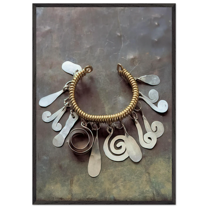 BRACELET 1930 - Alexander Calder 70x100 cm / 28x40 inches Framed Art Print – Black Wooden Frame