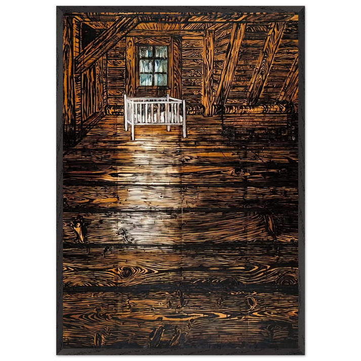 PARSIFAL I 1973 - Anselm Kiefer 70x100 cm / 28x40 inches Framed Art Print – Black Wooden Frame