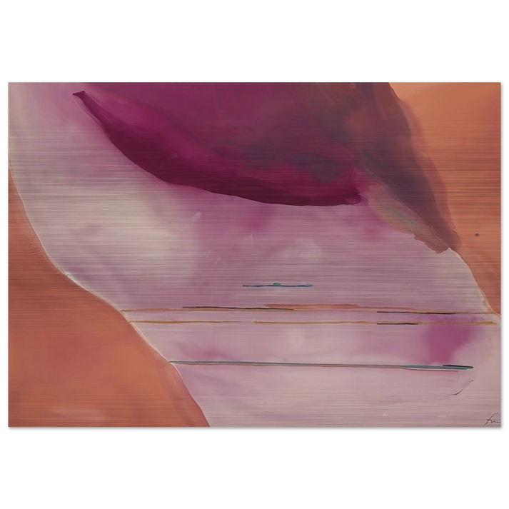 Pendulum - 1972 - Helen Frankenthaler Brushed Aluminum Print - 70x100 cm / 28x40 inches | Helen Frankenthaler Aluminum Print | Helen Frankenthaler Prints