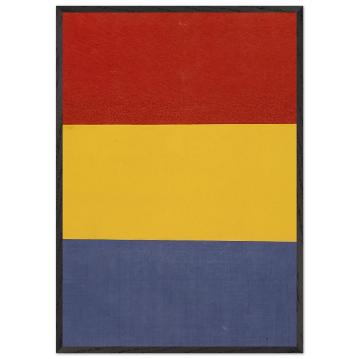 Red Yellow Blue - Ellsworth Kelly 70x100 cm / 28x40 inches Framed Art Print – Black Wooden Frame