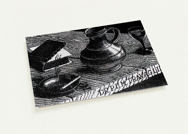 BOOKPLATE DR P H M TRAVAGLINO By MC Escher Pack of 10 Post Cards | MC Escher Post Cards | A6 (10.5 x 14.8 cm) - 4.1 x 5.8 inches