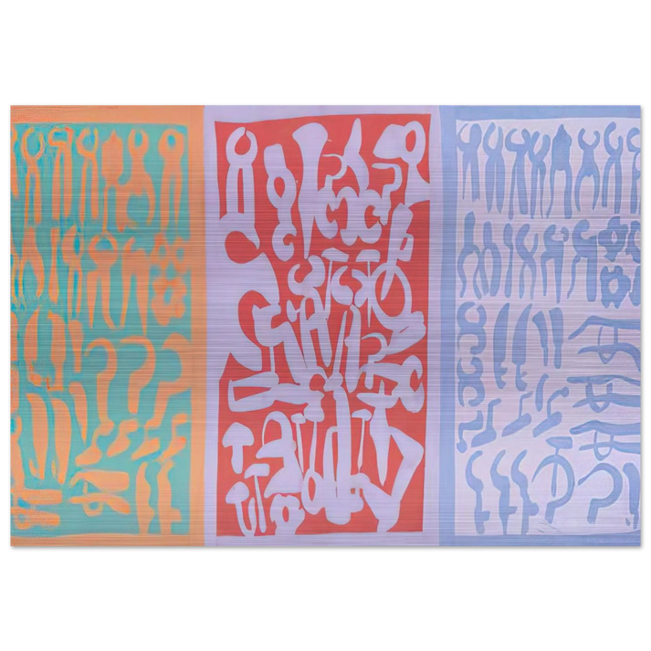 Settori - 1962 - Carla Accardi Brushed Aluminum Print - 70x100 cm / 28x40 inches | Carla Accardi Aluminum Print | Carla Accardi Prints