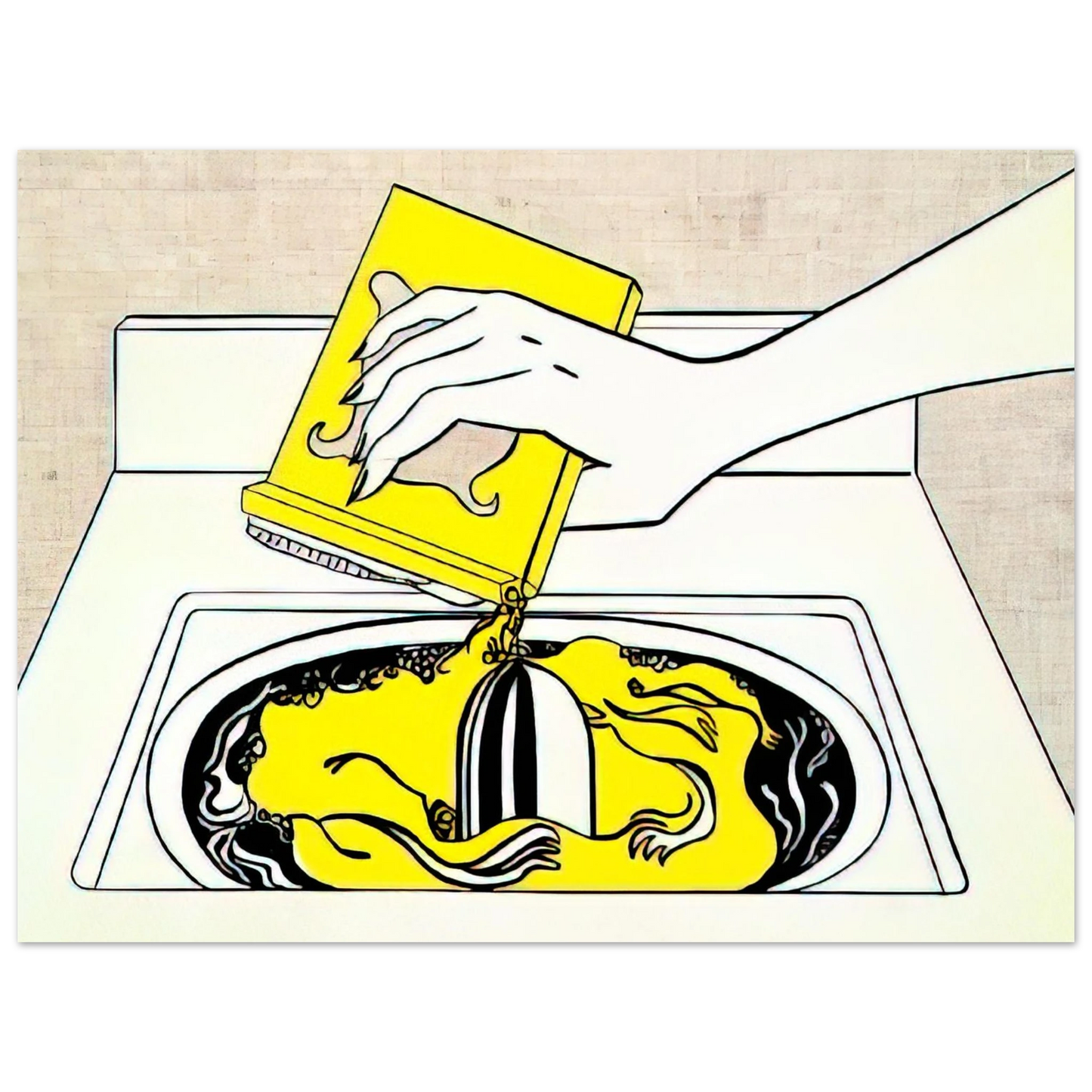 Roy Lichtenstein - WASHING MACHINE 1961 Fine Art Poster - Default Title