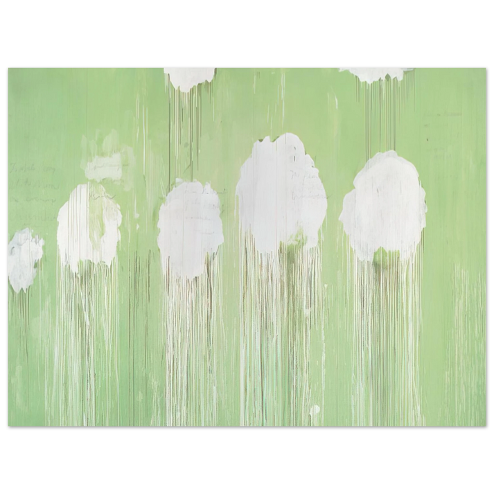 Cy Twombly - Untitled, Peony Blossom Painting 75x100 cm / 30x40inches Fine Art Poster