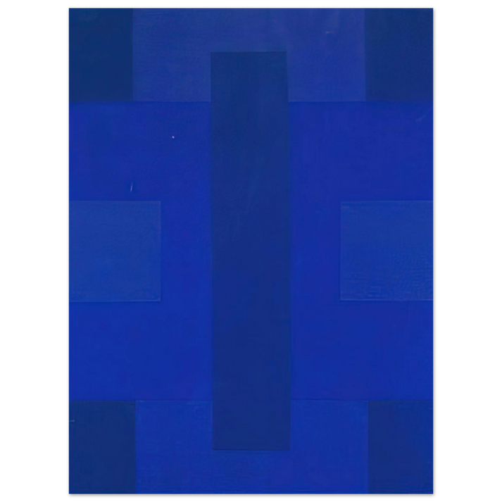 Ad Reinhardt - Blue Painting - 1953 75x100 cm / 30x40inches Fine Art Poster