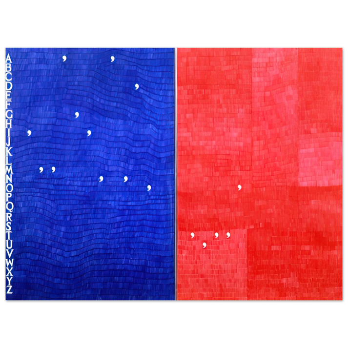 Alighiero Boetti - IMMAGINANDO TUTTO 1982 75x100 cm / 30x40inches Fine Art Poster