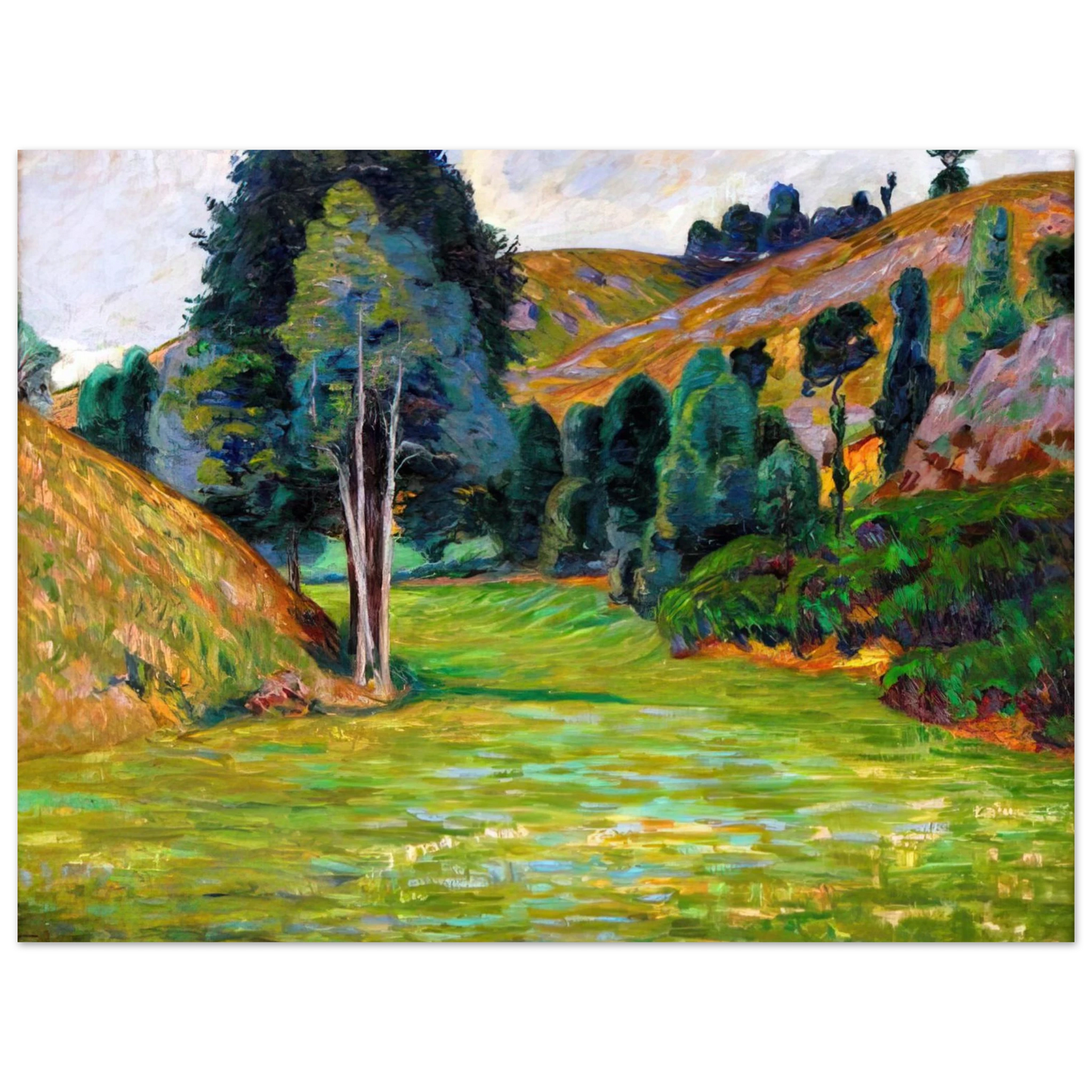 Armand Guillaumin - Valley in Pontgibaud Fine Art Poster - Default Title