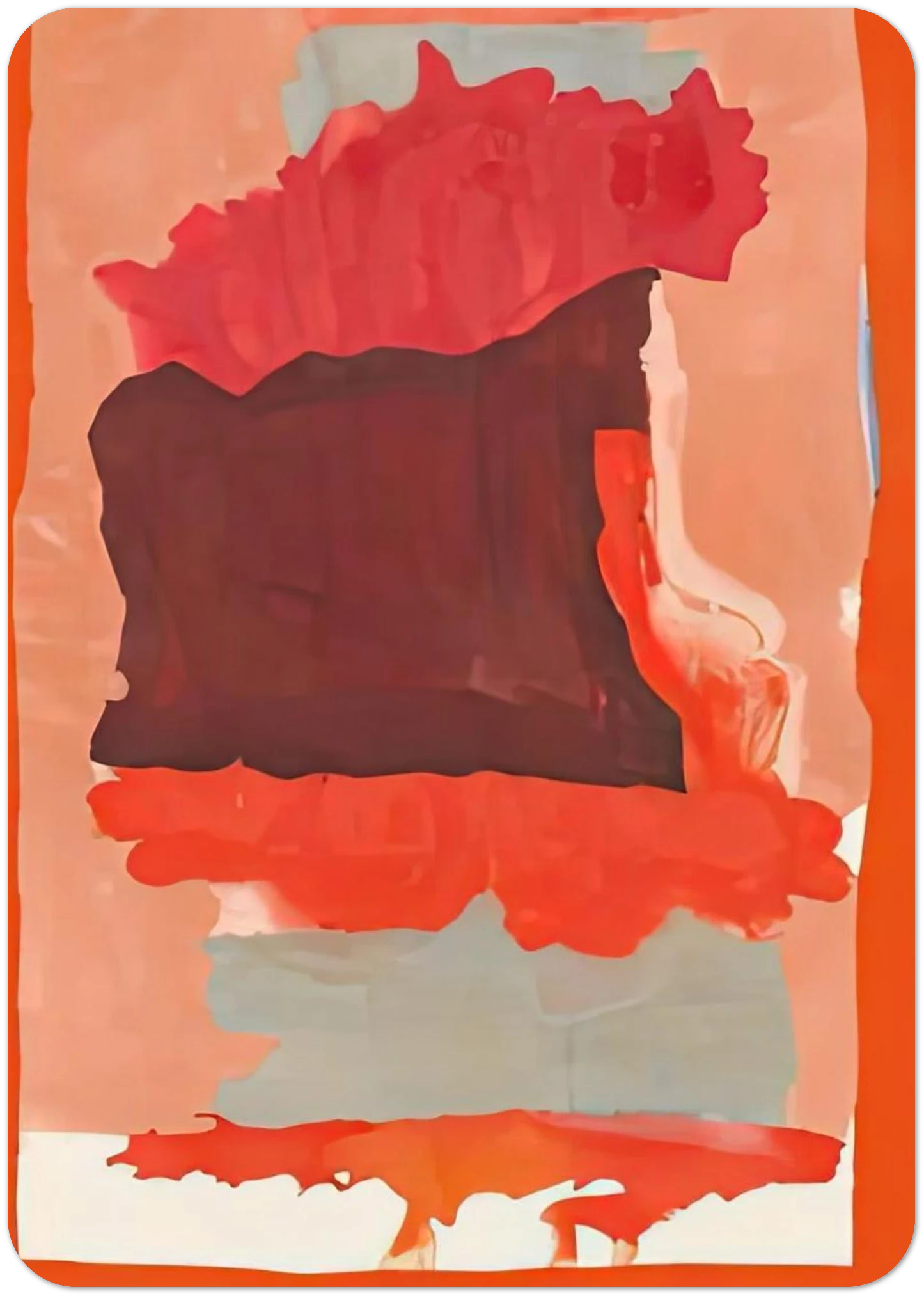 Cape Orange, 1964- By Helen Frankenthaler Pack of 10 Post Cards | Helen Frankenthaler Post Cards | A6 (10.5 x 14.8 cm) - 4.1 x 5.8 inches
