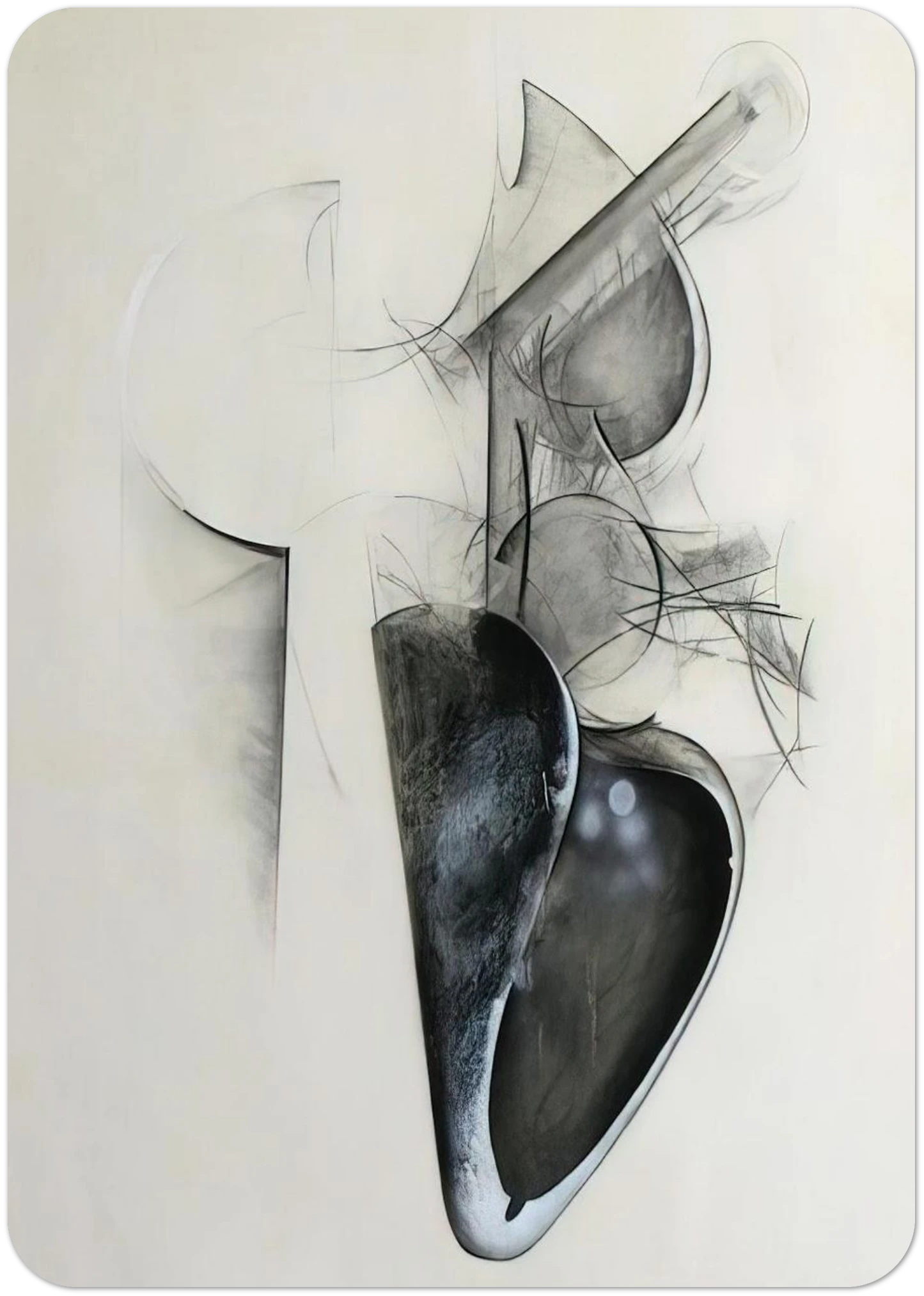 Jay DeFeo/BIG/Untitled Shoetree series By Jay DeFeo Pack of 10 Post Cards | Jay DeFeo Post Cards | A6 (10.5 x 14.8 cm) - 4.1 x 5.8 inches