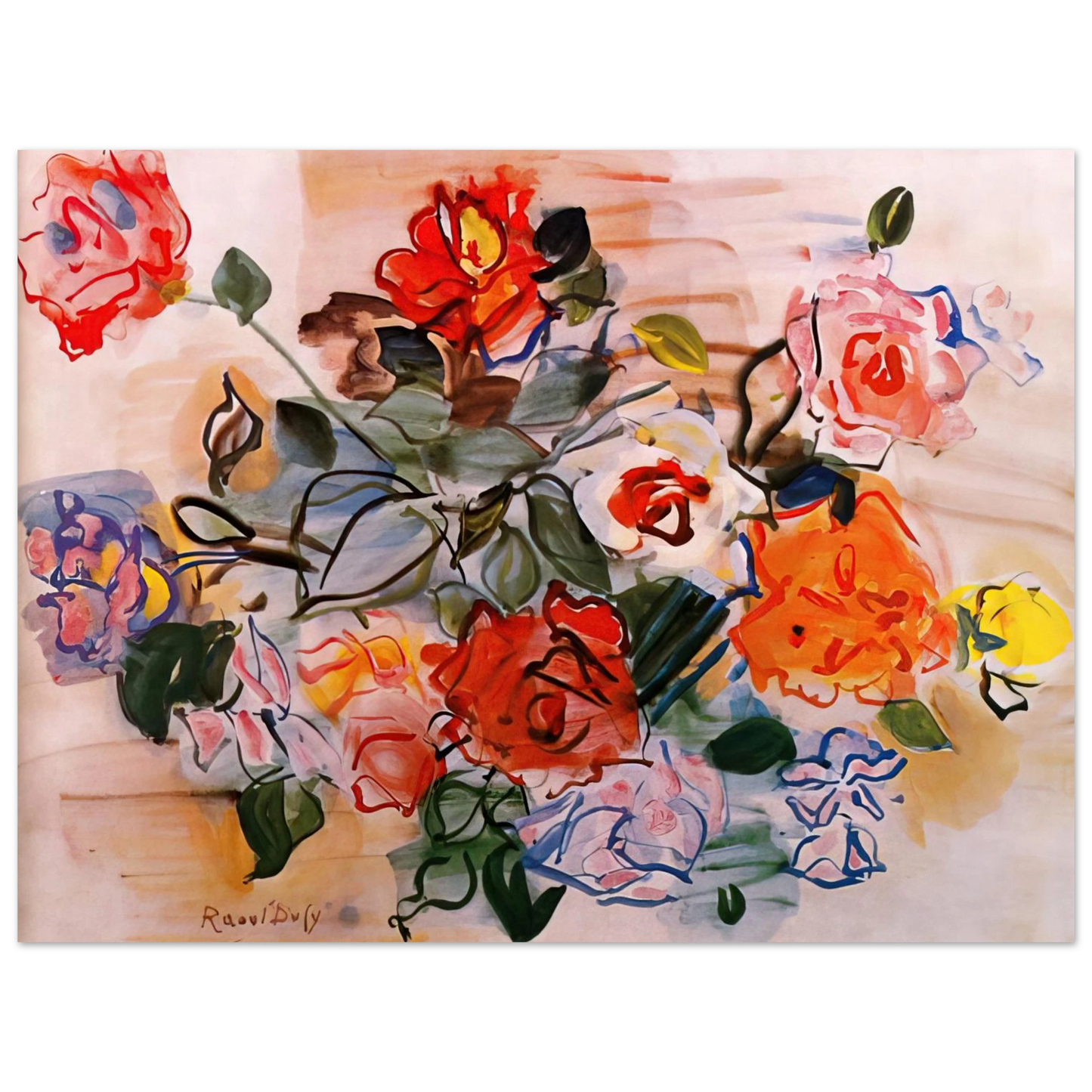 Raoul Dufy - PINK BUNCH 1940 Fine Art Poster - Default Title