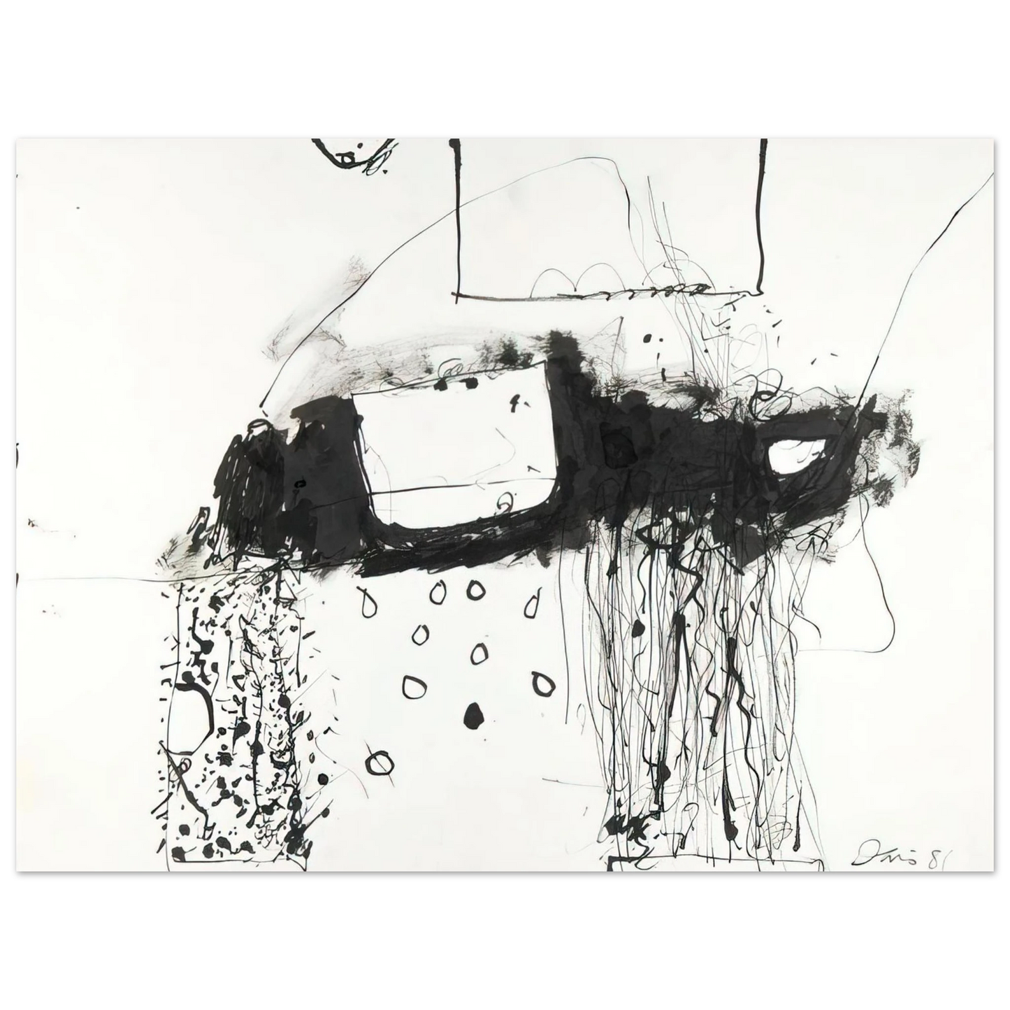 Gene Davis - Boxcar - 1981 Fine Art Poster - Default Title