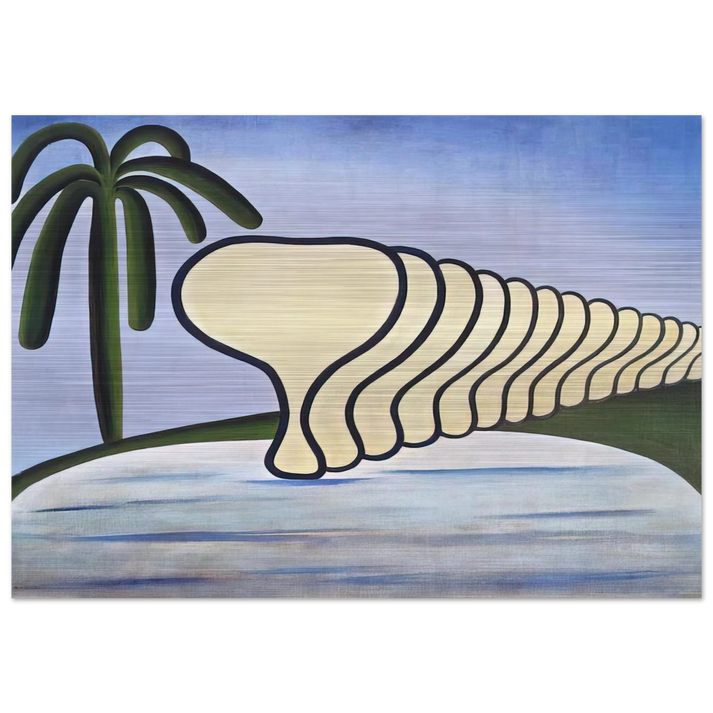 Sleep - Tarsila do Amaral Brushed Aluminum Print - 70x100 cm / 28x40 inches | Tarsila do Amaral Aluminum Print | Tarsila do Amaral Prints
