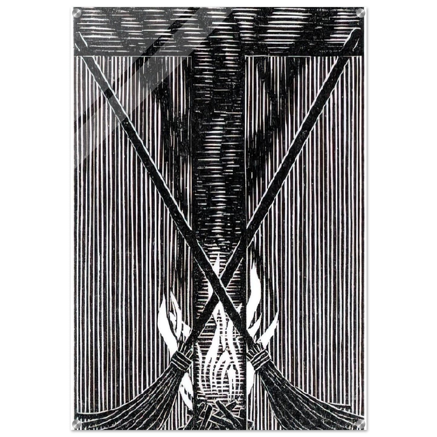 INITIAL T - MC Escher Acrylic Print - 70x100 cm / 28x40″ inches | MC Escher Wall Art | MC Escher Prints