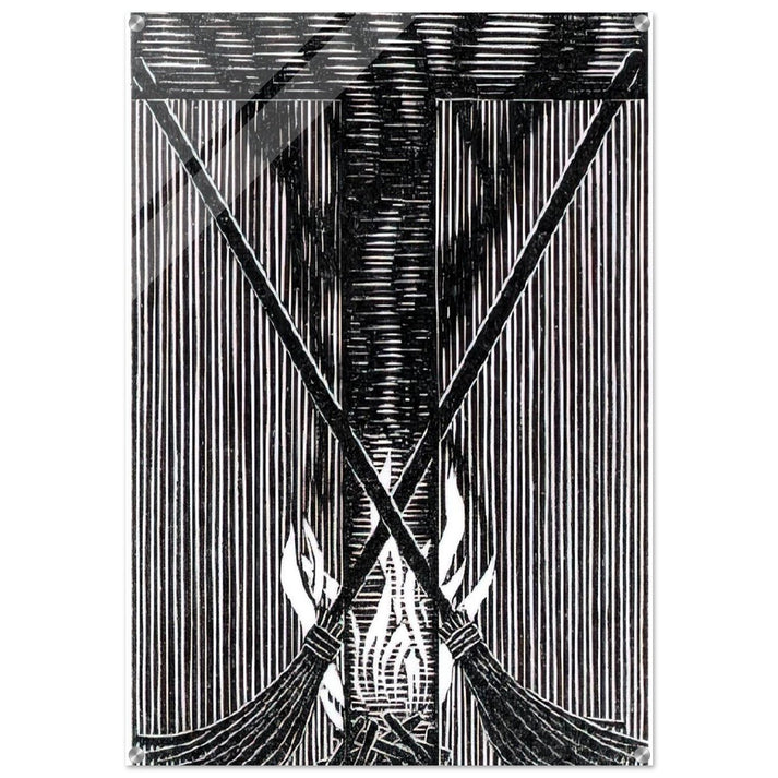 INITIAL T - MC Escher Acrylic Print - 70x100 cm / 28x40″ inches | MC Escher Wall Art | MC Escher Prints