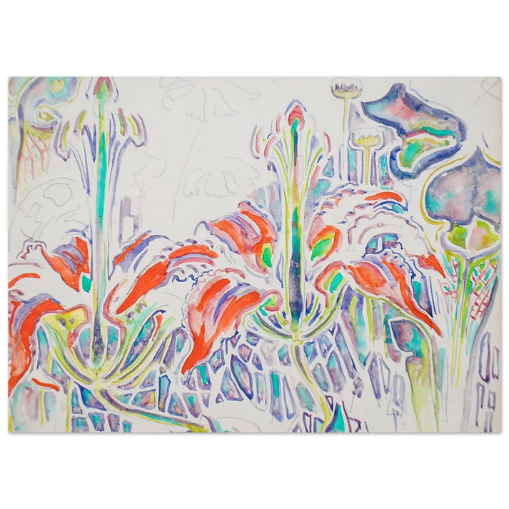 Walter Inglis Anderson - Walter Anderson Wall art - 30x45 cm / 12x18 inches - Premium Wooden Framed Poster With Fine Art Paper-canvas - Black frame