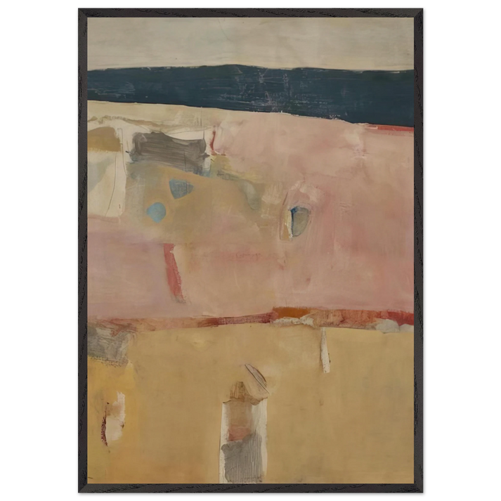 Albuquerque 11 - Richard Diebenkorn 70x100 cm / 28x40 inches Framed Art Print – Black Wooden Frame