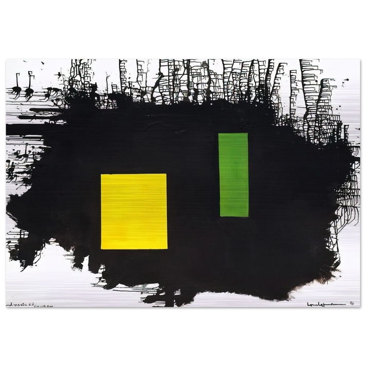 To J.F.K. - A Thousand Roots Did Die With Thee - Hans Hofmann Brushed Aluminum Print - 70x100 cm / 28x40 inches | Hans Hofmann Aluminum Print | Hans Hofmann Prints