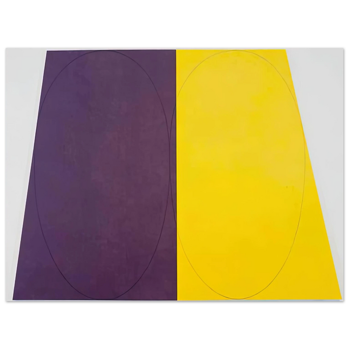 Robert Mangold - PLANE FIGURE SERIES D DOUBLE PANEL 1993 75x100 cm / 30x40inches Fine Art Poster