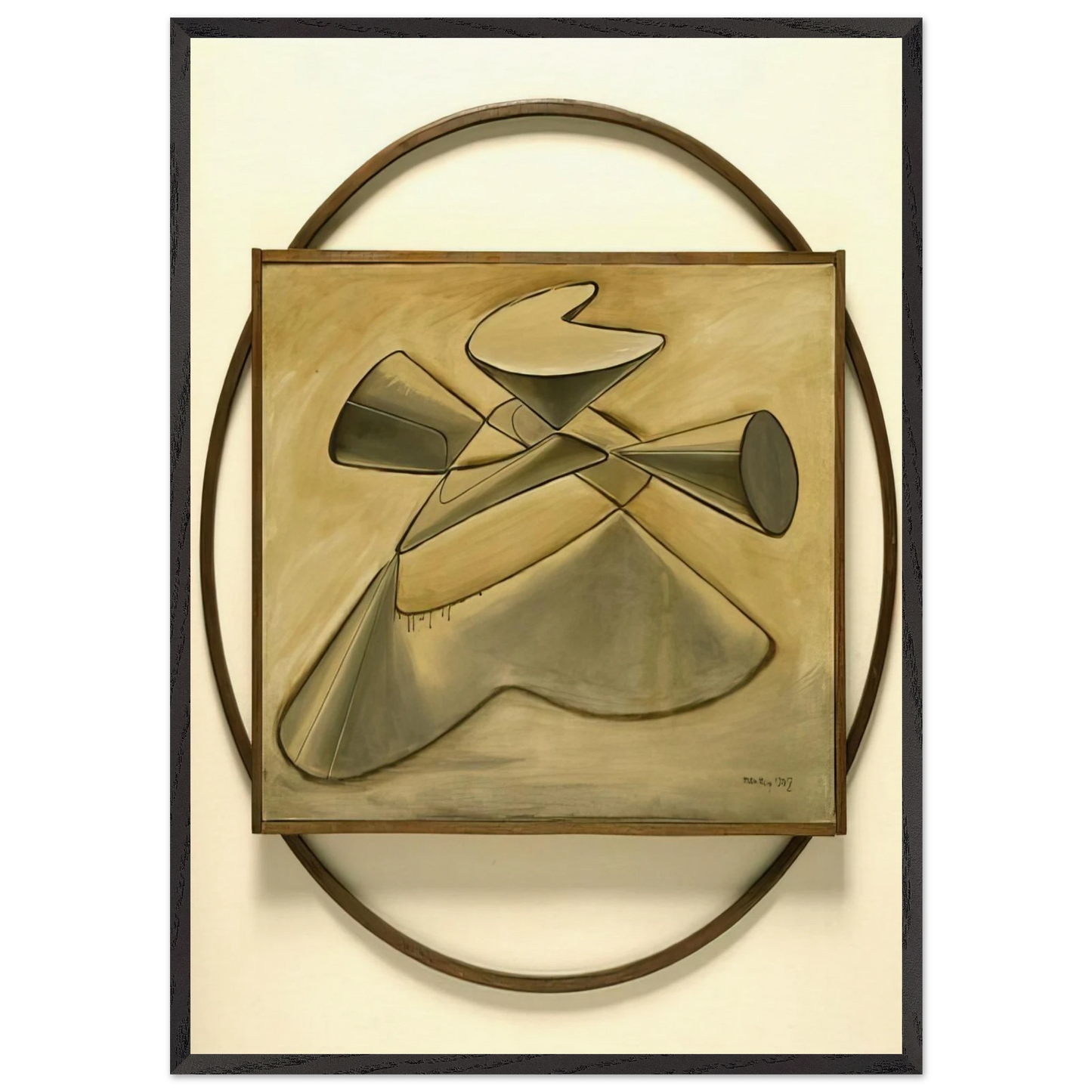 SHAKESPEAREAN EQUATION KING LEAR - Man Ray Framed Art Print – Black Wooden Frame - Default Title - -Framed Art Print