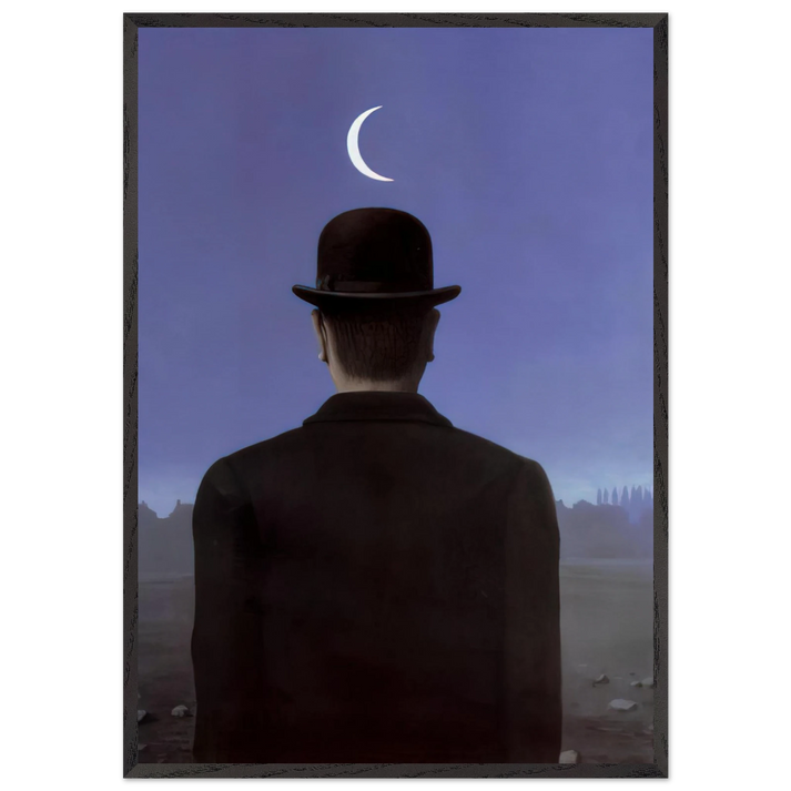 THE SCHOOLMASTER 1954 - Rene Magritte 70x100 cm / 28x40 inches Framed Art Print – Black Wooden Frame